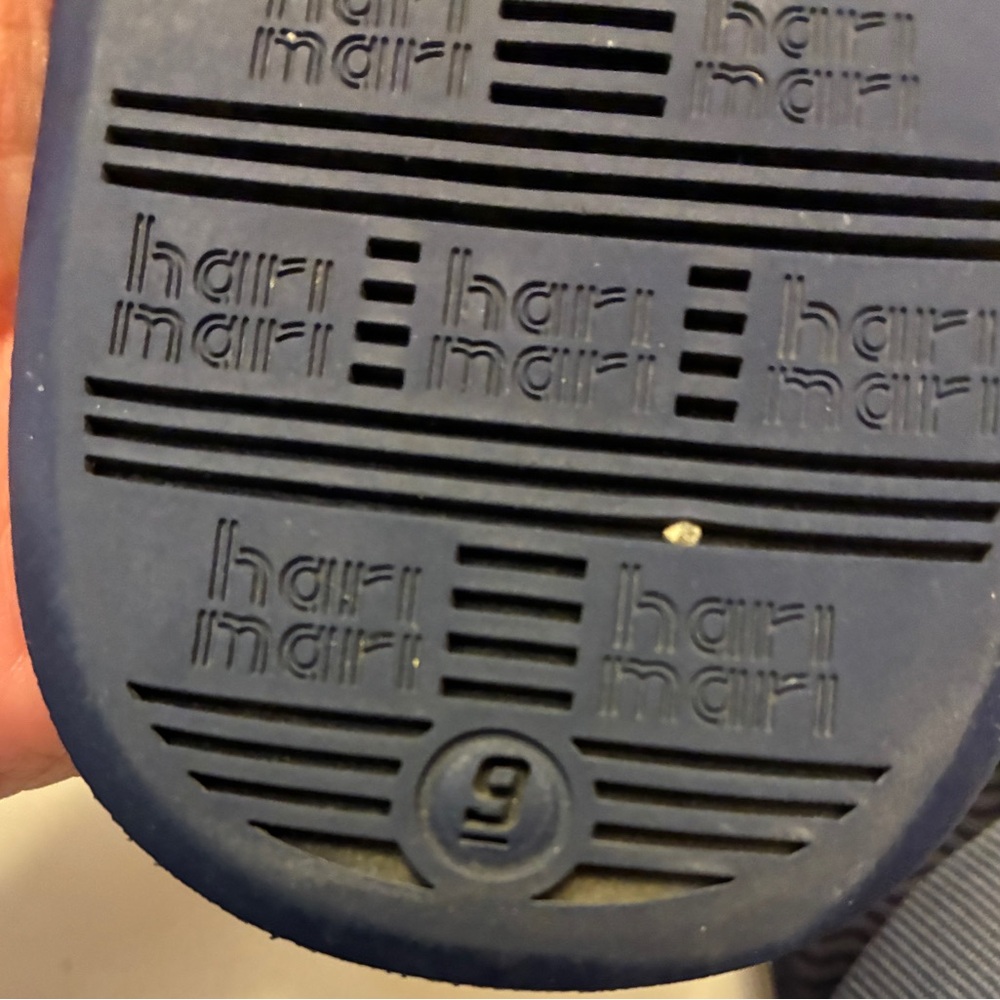 Navy Hari Mari Flip Flops View 3